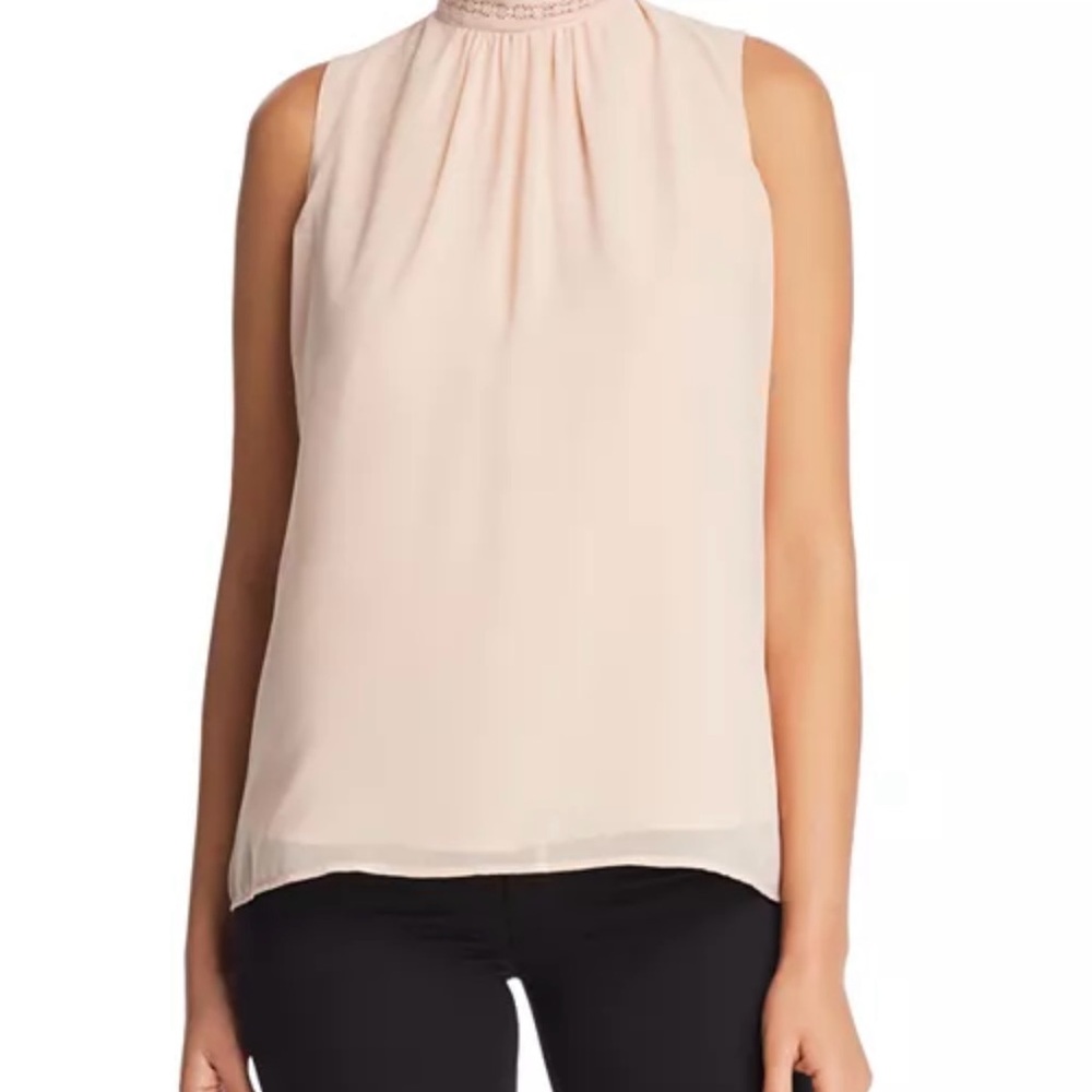Elegant Women's Sleeveless Top - Cream
